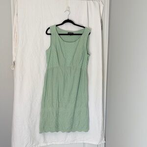 Peruna by Marks & Spencer Mint Green Eyelet Midi Dress